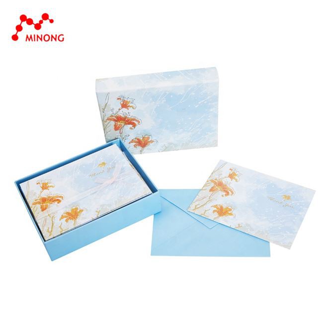 Watering Flowers Thank You Cards